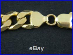 9ct Gold Heavy Curb Chain 2.5 oz / 75.4g / 22 Mens / Womens / Not Belcher