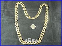 9ct Gold Heavy Curb Chain Hallmarked 375 Italy 9k 59.6g / 2oz