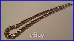 9ct Gold Heavy Curb Chain Length 22 50 grams