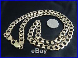 9ct Gold Heavy Curb Chain, Mens / Womens, 20.5 52cm / 32.7g Over 1 Oz