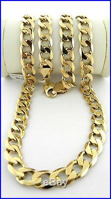9ct Gold Heavy Link chain, 24 inches long