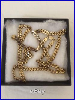 9ct Gold Heavy Yellow Curb Chain Necklace