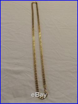 9ct Gold Heavy Yellow Curb Chain Necklace