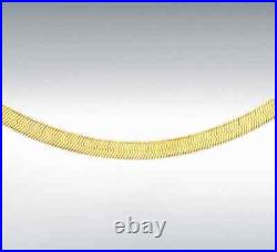9ct Gold Herringbone Chains 16 18 20 Necklace 375 Hallmarked