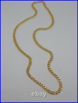 9ct Gold Hollow Curb Link Chain