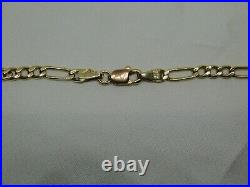 9ct Gold Hollow Figaro Link Chain