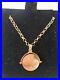 9ct Gold I Love You Spinning Pendant with 9ct gold belcher chain