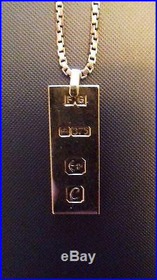 9ct Gold Ingot 46.36 grams and Gold Chain