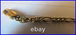 9ct Gold Italian Figaro Chain Hallmarked 3mm 18 Inch Gift Boxed Not Scrap