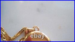 9ct Gold Locket & Chain Fully Hallmarked 375 White Gold Flowers Oval + 18 Chain