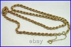 9ct Gold Lovely Rope Twist Neck Chain 21816