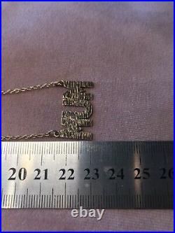 9ct Gold Mum Pendant And Chain
