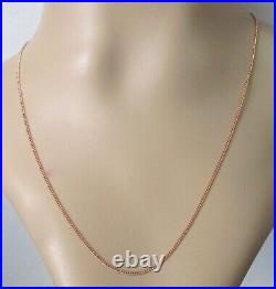 9ct Gold Necklace 9ct Rose Gold Curb Chain (16-18 Inches)