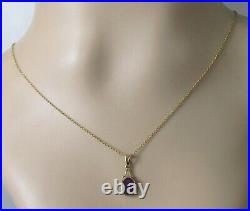 9ct Gold Necklace 9ct Yellow Gold Oval Amethyst Pendant & 9ct Gold Chain