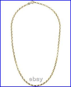 9ct Gold Oval Belcher Chain Necklace 16 18 20 22 24 inch 2.75mm Width