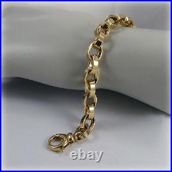 9ct Gold Oval Link 7.5 Bracelet