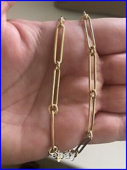 9ct Gold Paperclip Necklace