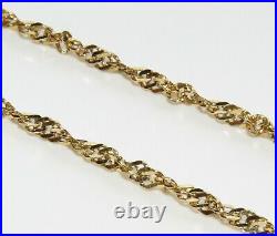 9ct Gold Prince of Wales Chain / Necklace inch 20 / 2.98 grams