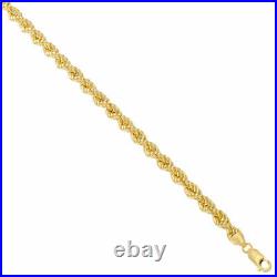 9ct Gold ROPE Chain Necklace 20 22 24 26 inch
