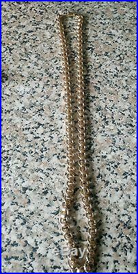 9ct Gold Rollerball Chain 22 inch 57 g hardly worn COLLECTION ONLY PLEASE