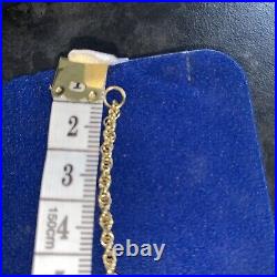 9ct Gold Rope Chain 18 Necklace 4.32 Grams Never Worn Not Scrap