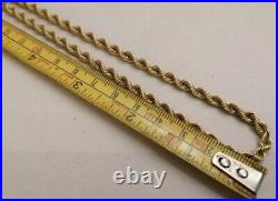 9ct Gold Rope Chain 22g