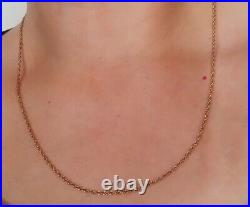 9ct Gold Rope Chain Necklace Hallmarked 3.7g, Length 50cm