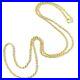 9ct Gold Rope Chain Necklace Yellow Hallmarked 22 Inch 2mm Wide 2.5g