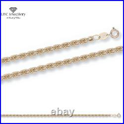 9ct Gold Rope Twist Chain 4MM 16 18 20 22 24 28 30 inch HALLMARKED FREE DELIVERY
