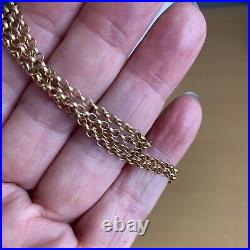 9ct Gold / Rose Gold / Unisex Belcher Style chain/61cm / 6.89g