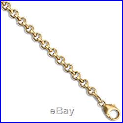 9ct Gold Round Belcher Chain 18 inch