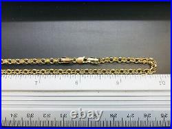 9ct Gold Round Belcher Chain 4.0mm 20 CHEAPEST ON EBAY