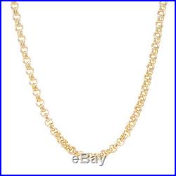 9ct Gold Round Link Belcher Chain 22 6 mm RRP £990 0% FINANCE OPTION