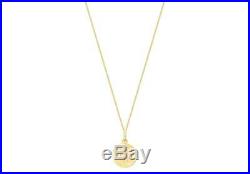 9ct Gold Round St Christopher Protect 12mm Pendant & 18 Chain Necklace Gift Box