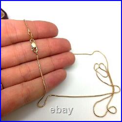 9ct Gold Snake Chain Necklace 9ct Yellow Gold Hallmarked 20 Snake Link Chain