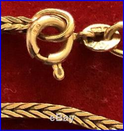 9ct Gold Snake Necklace /Chain 24