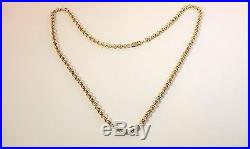9ct Gold Solid Circle Link Chain 21,6 Inch 4,2mm Lovely & Heavy 31 grams