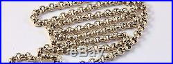 9ct Gold Solid Circle Link Chain 21,6 Inch 4,2mm Lovely & Heavy 31 grams