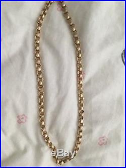 9ct Gold Solid Large Link Belcher Chain 117.8G 30.5