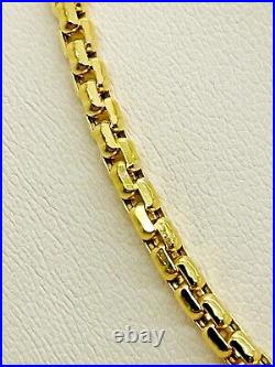 9ct Gold Square Box Belcher Chain 3.3mm 20 -CHEAPEST ON EBAY