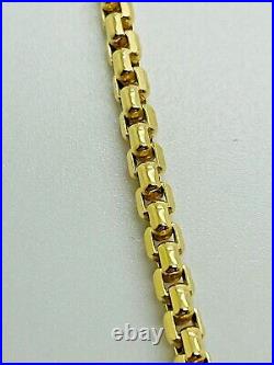 9ct Gold Square Box Belcher Chain 3.3mm 20 -CHEAPEST ON EBAY