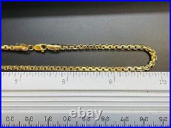 9ct Gold Square Box Belcher Chain 3.3mm 20 -CHEAPEST ON EBAY