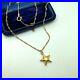 9ct Gold Star Pendant Necklace 9k Yellow Gold Hallmarked 18 inch Twist Chain