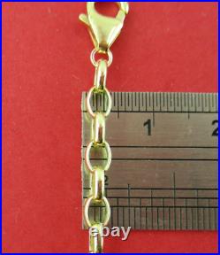 9ct Gold Strong Safety Belcher Chain Extender 10mm Clasps