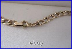 9ct Gold T Bar 18 inch necklace 5.3g