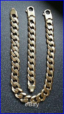 9ct Gold Traditional Heavyweight Curb Chain Necklace 55cm 422.5 grams