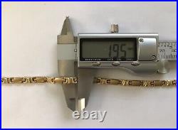 9ct Gold Unique Link Chain 43 cm / 16.9 Inch. 12.89 Grams