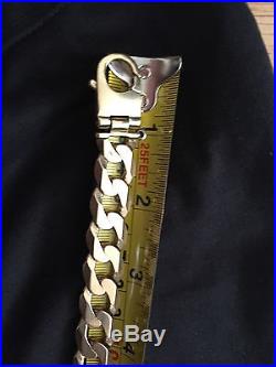 9ct Gold Very Heavy Men's Flat Curb Chain