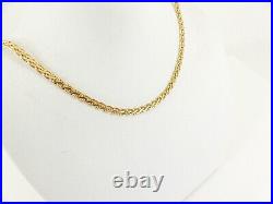 9ct Gold Weave Chain Flat Link Hallmarked 3.7grams 16'' with gift box