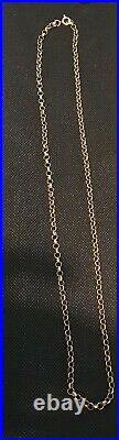 9ct Gold belcher chain Necklace 18.16grams NOT SCRAP 24.5 inches